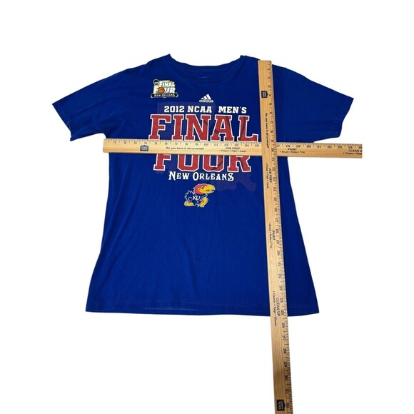 NCAA University Of Kansas Jayhawks 2012‎ Final Four Shirt By Adidas Adult Medium - Picture 6 of 6